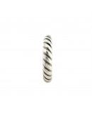 Twist ring , Dipped in 925% silver