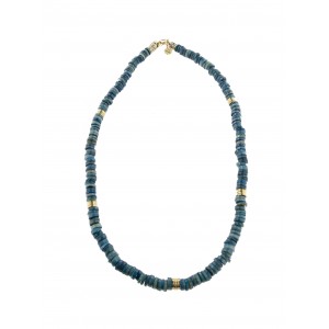 Collana Pietra di Fiume Blu