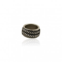 Double Chain Band Ring
