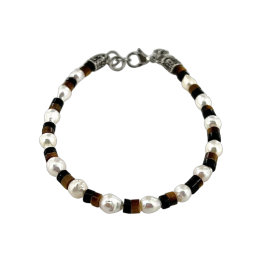 Pearl and STONES bracelet