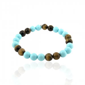 Tiger's Eye and Turquoise Bracelet
