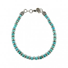 Turquoise stone BRACELET WITH SPACERS