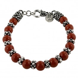 Coral BRACELET WITH DOTTED ELEMENTS