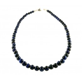 Necklace with blue lapis lazuli stones