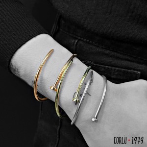 BRACCIALE CHIODO RIGIDO ARGENTO