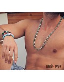 COLLANA OCCHIO DI TIGRE, TURCHESE, PIETRA LAVICA ORO COLLANA OCCHIO DI TIGRE, TURCHESE, PIETRA LAVICA ORO