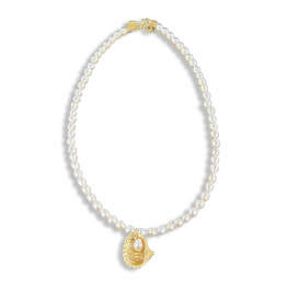 Collana Perle Barocche e Conchiglia 