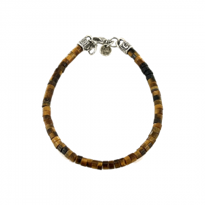 Tiger's eye and lava stone bracelet