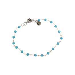Bracelet with turquoise swarovski chain