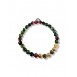 Light multicolor tiger eye bracelet
