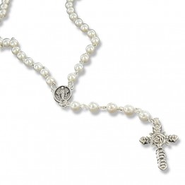 Pearl Rosary and Madonna