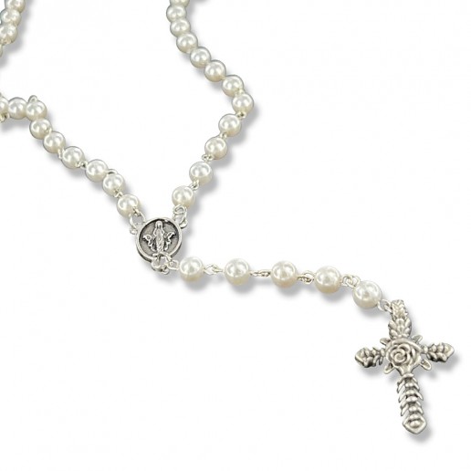 Pearl Rosary and Madonna