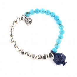 Blue Pumo bracelet with natural stones