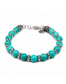 GRÜNES AULITE-ARMBAND mit gepunkteten Elementen