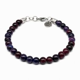 BRACCIALE OCCHIO DI TIGRE VIOLA