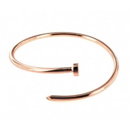 BRACELET À CLOUS RIGIDE ROSE'