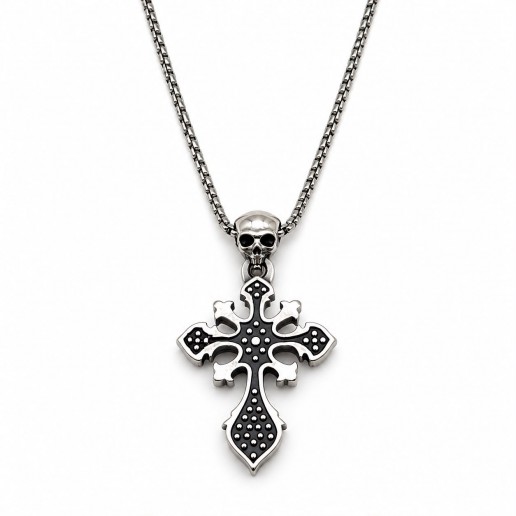 Collana Skull Croce Collana Skull Croce