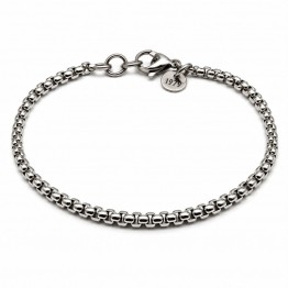 BRACCIALE CATENA QUADRATA SLIM