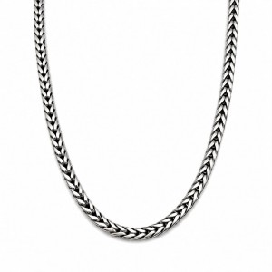 Collana Catena Maglia Spiga con Cornetto