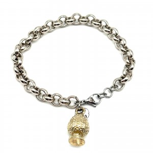 GOLD PINE CONE BRACELET
