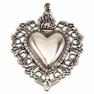 Pendente Sacro Cuore Argento