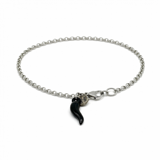 PULSERA CORNETA NEGRA Mate