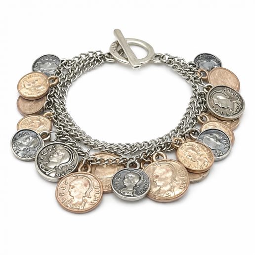 PULSERA DE MONEDAS ROMANAS