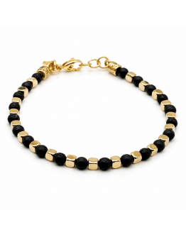 BRACCIALE EMATITE e PIETRA LAVICA