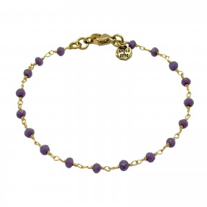 BRACCIALE CATENA SWAROVSKI ROSA ANTICO