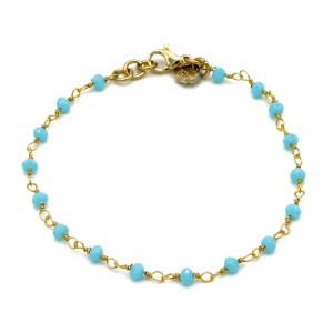 BRACCIALE CATENA SWAROVSKI TURCHESE