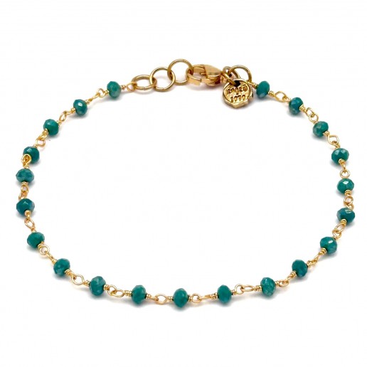 PULSERA CADENA VERDE ESMERALDA SWAROVSKI