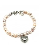 Bracciale con Perle e Cuore