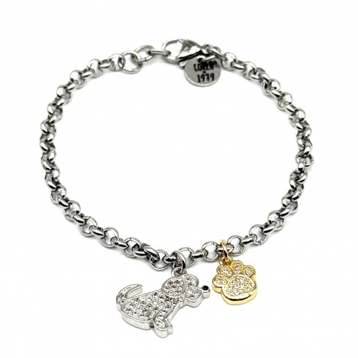 Bracciale cagnolino e zampina