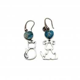 Cat and Dog Earrings
