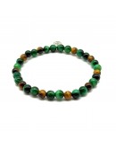 Tiger Eye and Green Tiger Eye Bracelet