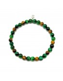 Tiger Eye and Green Tiger Eye Bracelet