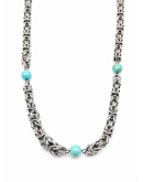 Collana Maglia Bizantina e Turchese