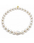 Collana perle con perla barocca