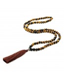 Collana Mala Occhio di Tigre e Onice