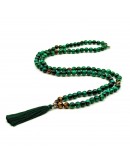 Collana Mala Pietra Occhio di Tigre Verde e Occhio di Tigre