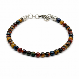 BRACCIALE OCCHIO DI TIGRE MULTICOLOR