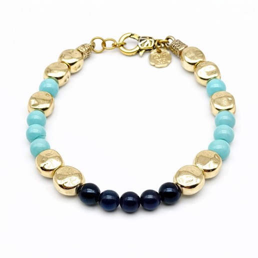 BRACCIALE ISLAND LAPISLAZZULI BLU E TURCHESE