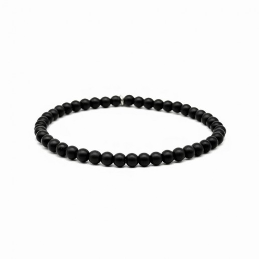 BRACELET ONYX SATINÉ
