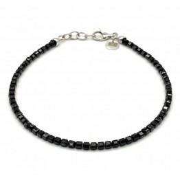 Bracciale pietre spinelli neri