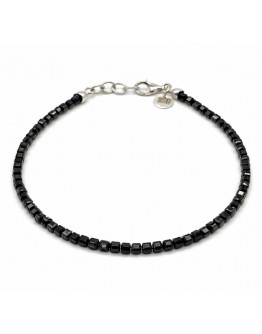 Bracciale pietre spinelli neri