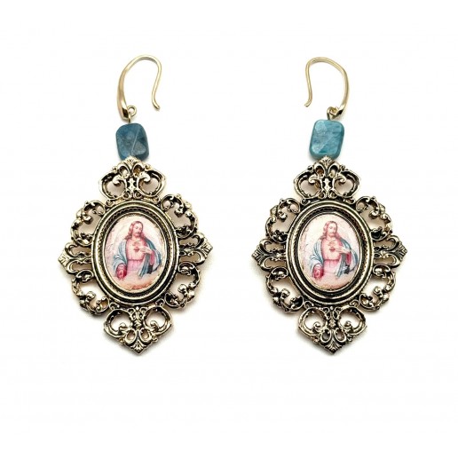 Orecchini Santi e Peccatori Sacro Cuore di Gesù