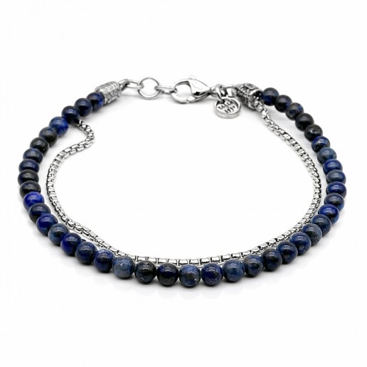 Bracciale occhio di tigre blu