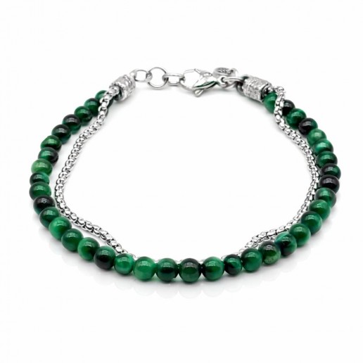 BRACCIALE OCCHIO DI TIGRE VERDE