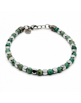 BRACCIALE EMATITE e TURCHESE AFRICANO