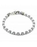 BRACCIALE EMATITE e AGATA BIANCA